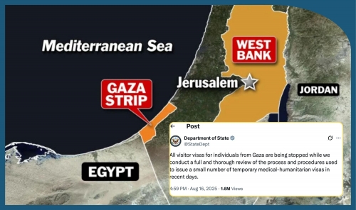 US Halts Visitor Visas for Gazans Amid Political Backlash US Halts Visitor Visas for Gazans Amid Political Backlash