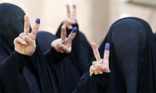 Saudi holds first ever election open to women