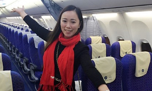 Chinese woman only passenger on New Year flight Chinese woman only passenger on New Year flight