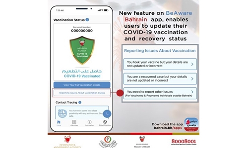 IGA adds new feature to 'BeAware Bahrain' application