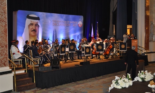 Police band participates at Declaration conference