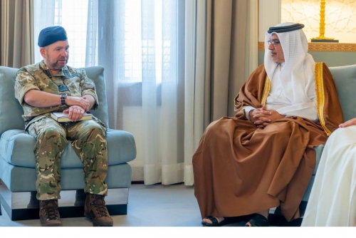HRH the Crown Prince Meets UK Defense Advisor to Bolster Security Ties
