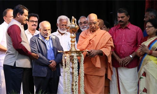 BKS honoured spiritual leader Swami Vishudhananda