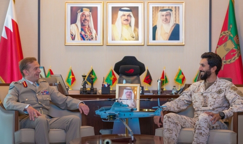 Shaikh Nasser Receives UK Defence Official Shaikh Nasser Receives UK Defence Official