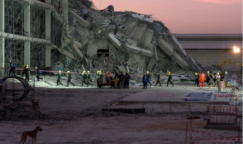 More than 90 feared trapped in apartment block
