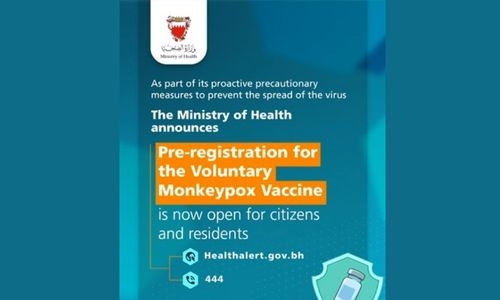Pre-registration for the Voluntary Monkeypox Vaccine Opens in Bahrain