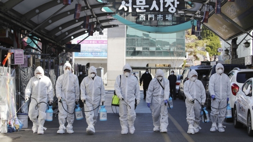 South Korea new virus cases bounce back