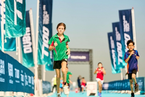 Dubai Hosts First-Ever T100 School Aquathon, Attracting 600 Young Athletes