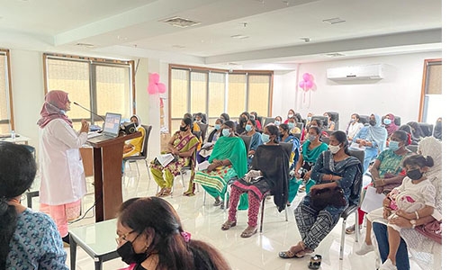 ICRF organises breast cancer awareness camp