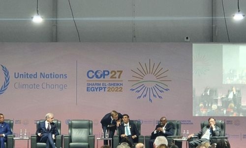 Rishi Sunak rushed out of room by aides at COP27 event