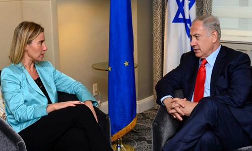 EU's Mogherini urges Netanyahu, Abbas to meet Quartet 'in days'