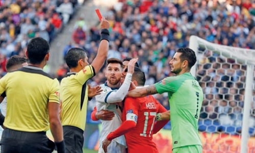 Messi blasts ‘corruption’ at Copa after red card Messi blasts ‘corruption’ at Copa after red card