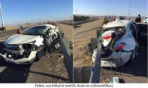 Father, son killed in horrific head-on collision Father, son killed in horrific head-on collision