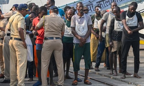 35 Somalis arrive in India to face trial over ship hijacking