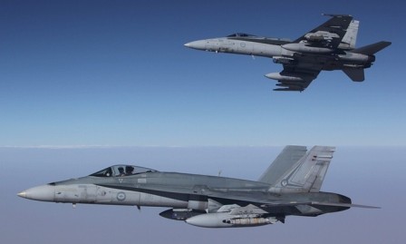 Australian warplanes make first air strike in Syria