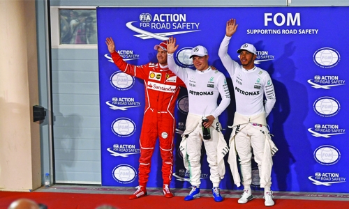 F1 : Bottas ends  Hamilton run for first career pole
