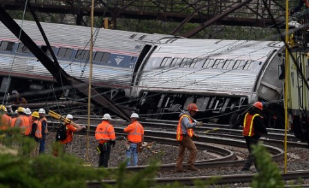 At least six killed in US train derailment