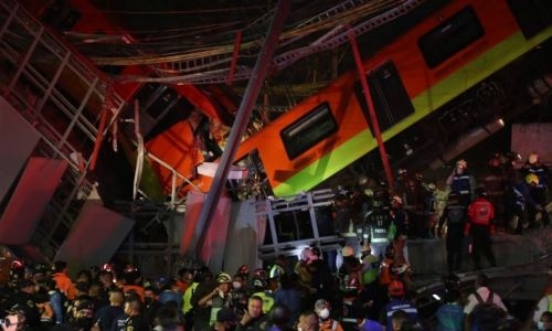 At least 20 killed in Mexico City subway bridge collapse