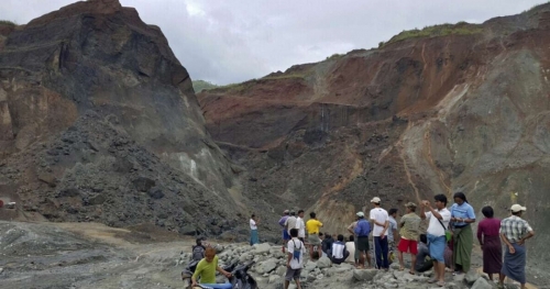 5 Killed, Around 15 Missing After Jade Mine Waste Heap Collapses in Myanmar