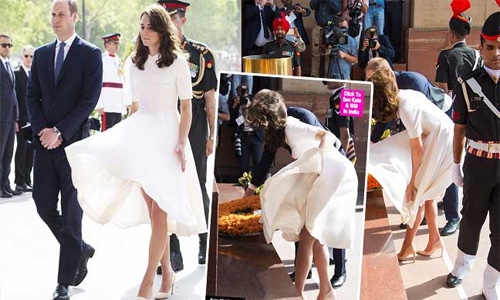 Duchess's 'Marilyn' moment causes a stir in India Duchess's 'Marilyn' moment causes a stir in India