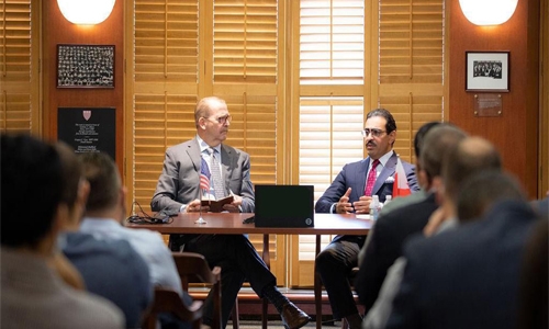 Unifying efforts key to regional stability: Shaikh Abdullah tells Harvard students
