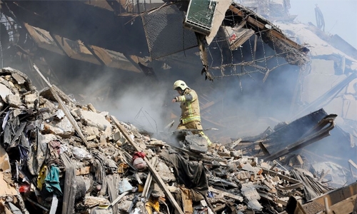 Hopes fading for trapped Iran firefighters