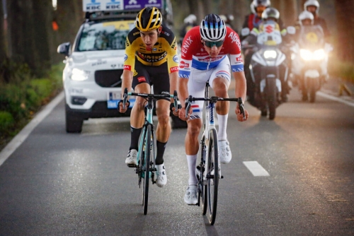 Van der Poel wins Tour of Flanders as Alaphilippe crashes out