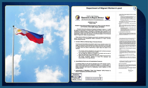 Philippines Raises Minimum Pay for Overseas Domestic Workers to $500 Philippines Raises Minimum Pay for Overseas Domestic Workers to $500