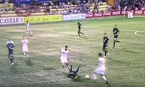 Mass Soccer brawl between Bahrain and US 