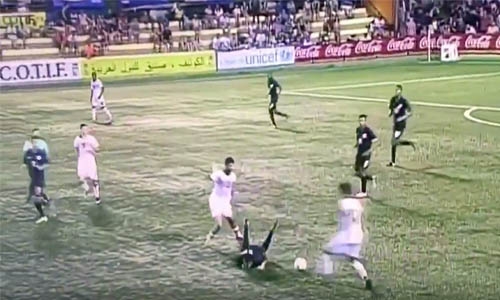 Mass Soccer brawl between Bahrain and US 