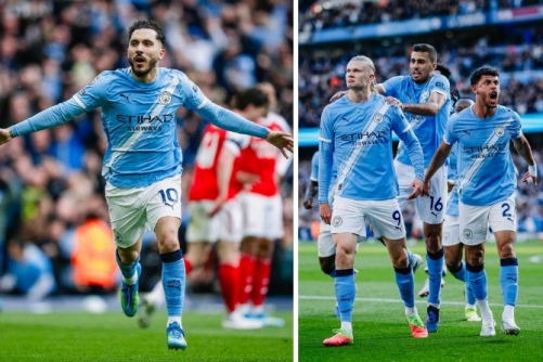 Haaland Strikes as City Hunt Down Arsenal