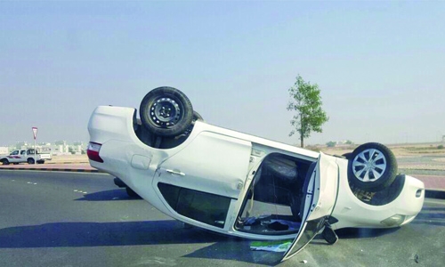Woman driver miraculously survived Woman driver miraculously survived