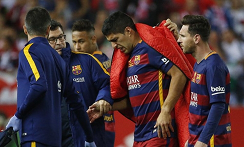 Hamstring injury for Suarez, who will go to Copa - Barca Hamstring injury for Suarez, who will go to Copa - Barca