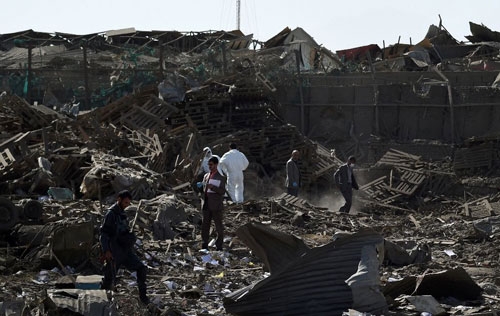 Truck Bomb rips through Kabul hotel