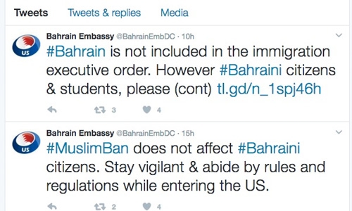 Bahrainis in US told to finalise pending violations