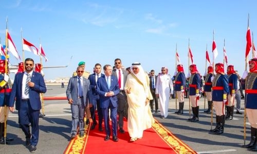 Israeli President arrives in Bahrain