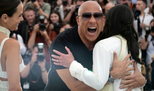 Vin Diesel, Michelle Rodriguez Reunite at Cannes Vin Diesel, Michelle Rodriguez Reunite at Cannes
