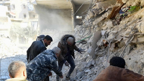 16 killed as building collapses in Syrian city