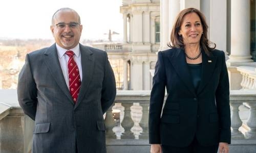 Bahrain Crown Prince and Prime Minister meets with USA Vice President