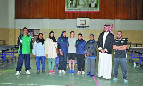 Table tennis team set for Arab women clash