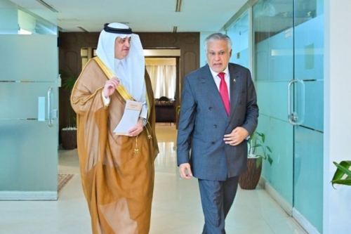 Saudi envoy meets Ishaq Dar in Islamabad