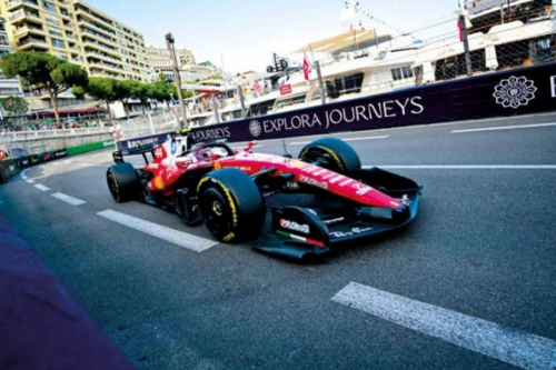 Revived Hamilton leads Ferrari one-two in Monaco practice Revived Hamilton leads Ferrari one-two in Monaco practice