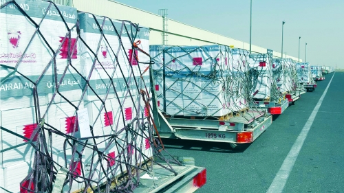 Bahrain airlifts 100 tonnes of urgent aid to Gaza