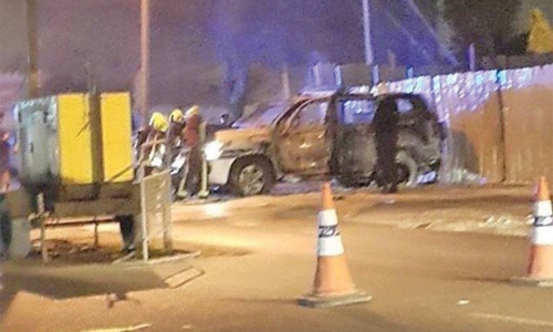 Arson suspects arrested over police  patrol attack