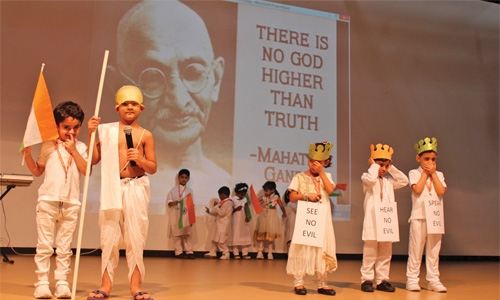 NMS-DPS celebrates Gandhi Jayanti NMS-DPS celebrates Gandhi Jayanti