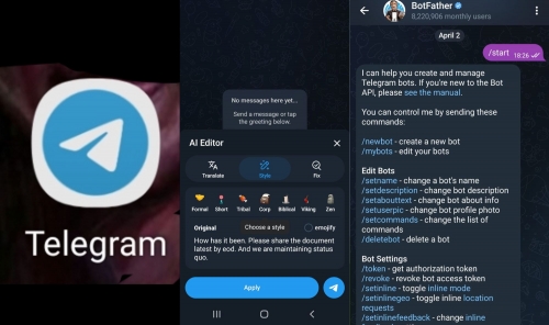 Telegram Rolls Out AI Editor and Bot-Creation Upgrade 