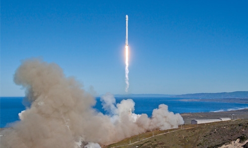SpaceX launches, lands rocket 