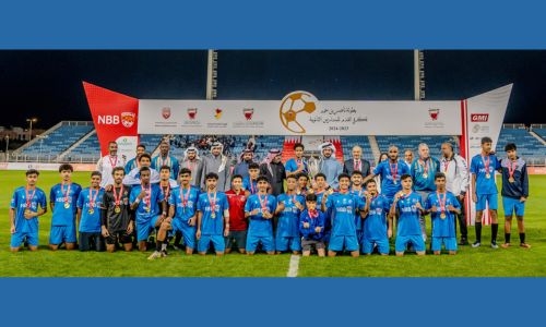 HH Shaikh Khalid awards champions of schools football event
