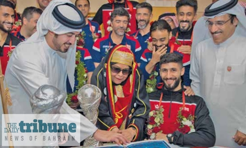 Shaikh Khalid leads champions’ parade