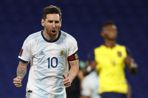 Messi fires Argentina to WC qualifying win over Ecuador Messi fires Argentina to WC qualifying win over Ecuador